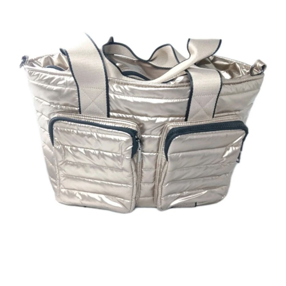 Think Royln Kira Cargo Pocket Tote Bag in Gold - Picture 7 of 12